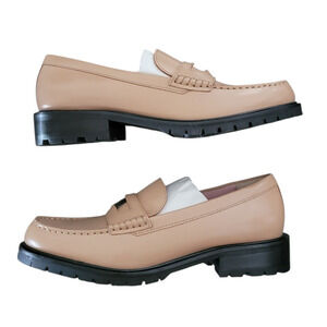 Free People Liv Loafer Women's Size 9/39 Camel Brown Leather Slip-on Shoes - NEW